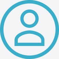 Ein stilisiertes, blaues Benutzer-Icon von Master Ch auf weißem Hintergrund.