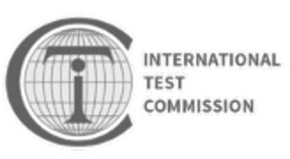 Das Logo zeigt eine Weltkugel mit den Buchstaben "ITC" und dem Text "International Test Commission".